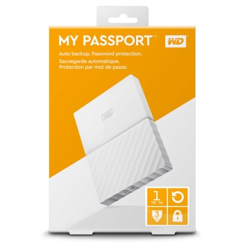 WD 西部数据 My Passport 2.5英寸 移动硬盘 1TB 闪耀白 图5