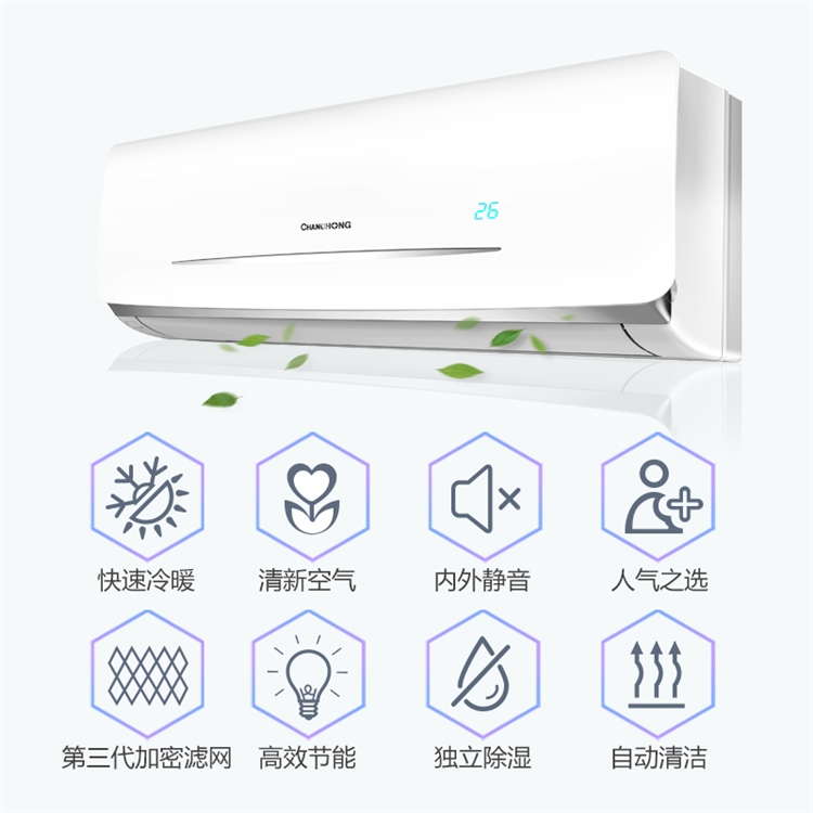 CHANGHONG 长虹 KFR-26GW/DHID(W1-J)+2 1匹 定频冷暖 壁挂式空调 图3