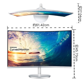 SAMSUNG 三星 C27F591FDC 27寸 VA显示器（1920×1080、1800R、119%sRGB、FreeSync） 图3