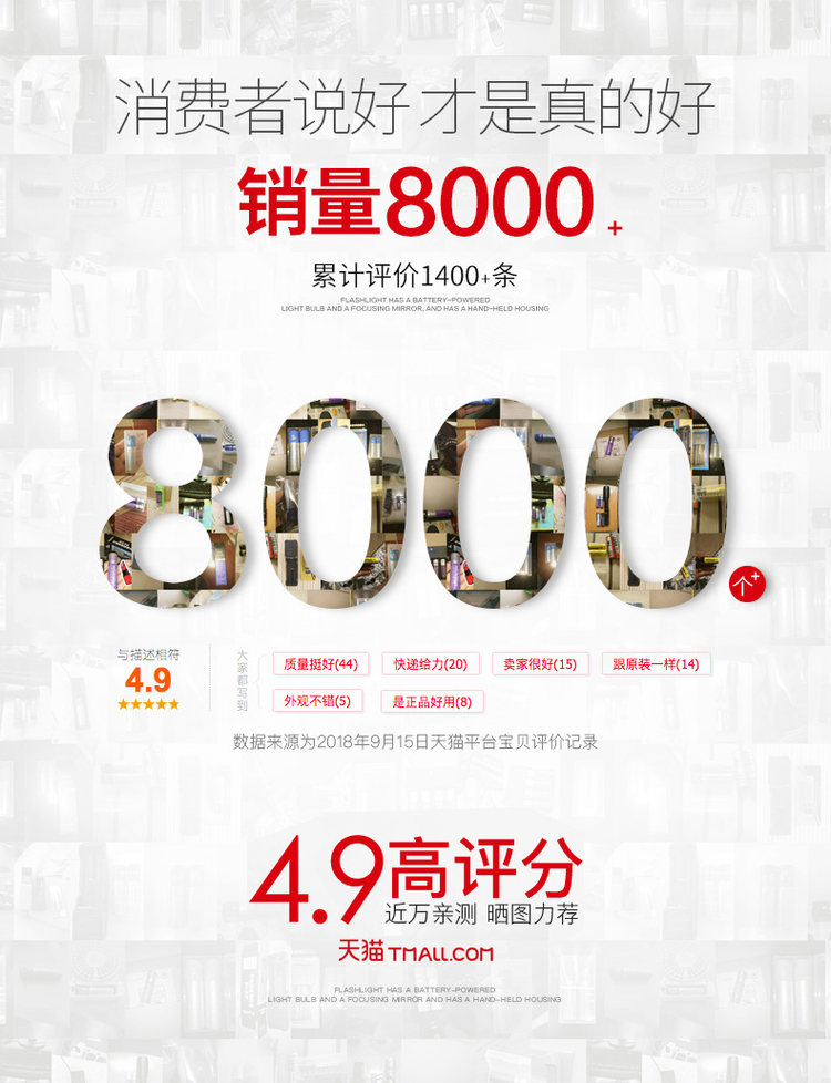 神火 大容量充电锂电池3.7v 图1