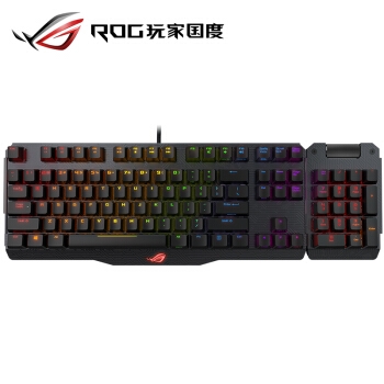 ASUS 华硕 玩家国度 CLAYMORE 分离式RGB机械键盘 红轴 图1