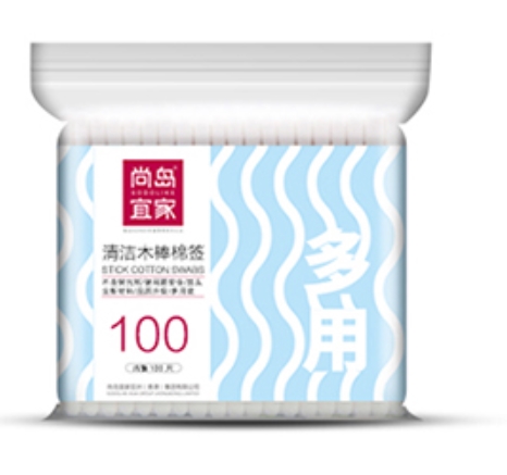 运费券收割机、凑单品： sodolike 尚岛宜家 清洁木棒棉签 100只 图1