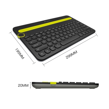历史低价： Logitech 罗技 K480 多设备蓝牙键盘 平板电脑键盘 黑色 图3