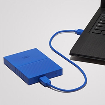 WD 西部数据 My Passport 2.5英寸 移动硬盘 4TB 贵族蓝 图4