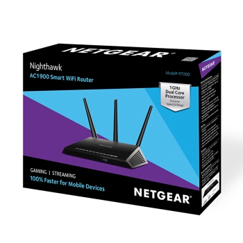 4日0点： NETGEAR 美国网件 R7000 AC1900M 双频千兆无线路由器 变形金刚版 图5