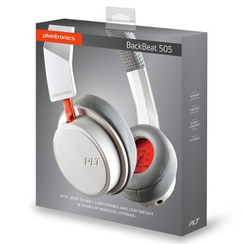 plantronics 缤特力 BackBeat 505 头戴式蓝牙耳机 白灰色 图4