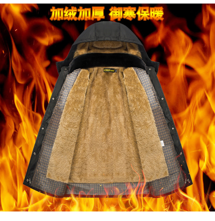 中年男装爸爸冬季棉服 图7