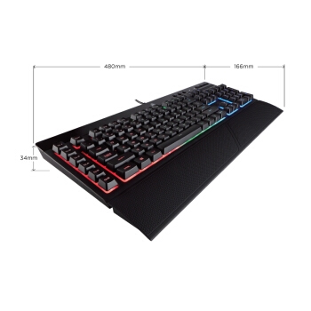 CORSAIR 美商海盗船 K55 RGB 黑色 多彩背光键盘 图3