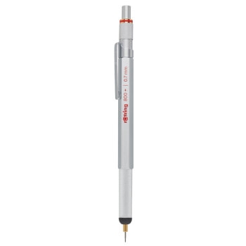 京东PLUS会员： ​rOtring 红环 800 自动铅笔 0.7mm HB 银色 *2件 图2