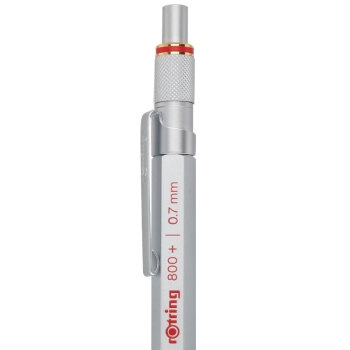 京东PLUS会员： ​rOtring 红环 800 自动铅笔 0.7mm HB 银色 *2件 图3