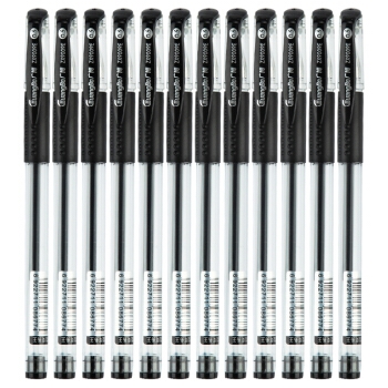凑单品： GuangBo 广博 ZX9009E 经典中性笔 0.5mm 12支/盒 图1