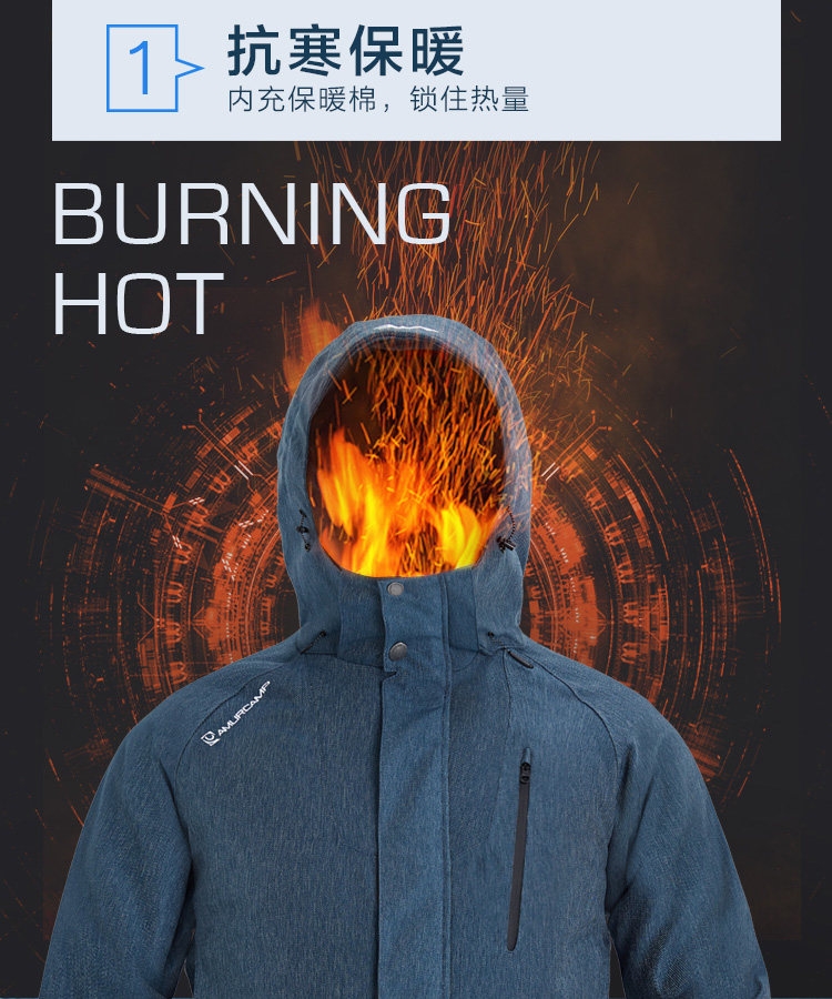 清仓 我们买过 Amurcamp 男女加厚滑雪棉服 充绒240克 1.5万防水 图10