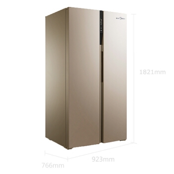 双11预告： Midea 美的 BCD-655WKPZM(E) 对开门冰箱 655升 图3