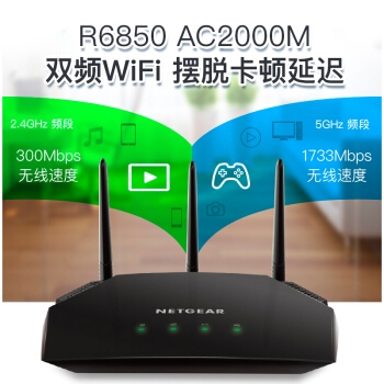 10日16点： NETGEAR 美国网件 R6850 AC2000M 无线路由器 图2