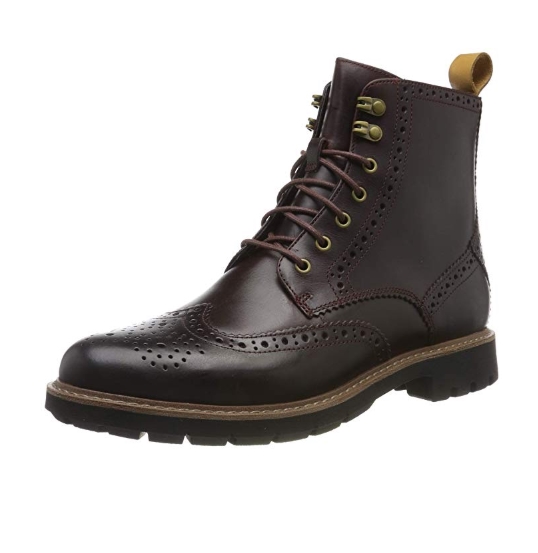 中亚Prime会员、限尺码： Clarks Batcombe Lord 男士布洛克短靴 图1
