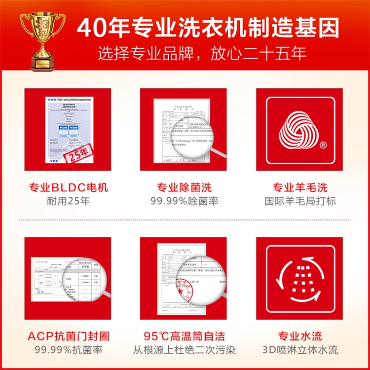 11日0点、双11预告： LittleSwan 小天鹅 TD100V81WDG 洗烘一体机 10KG 图3