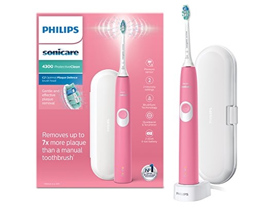 Philips 飞利浦 Sonicare ProtectiveClean 4300电动牙刷 HX6807/35 2支装 图1