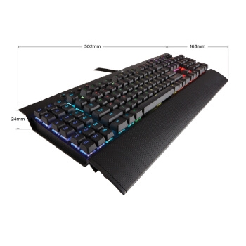 11日0点、双11预告： USCORSAIR 美商海盗船 K95 RGB PLATINUM 机械键盘 银轴 青铜色 图3