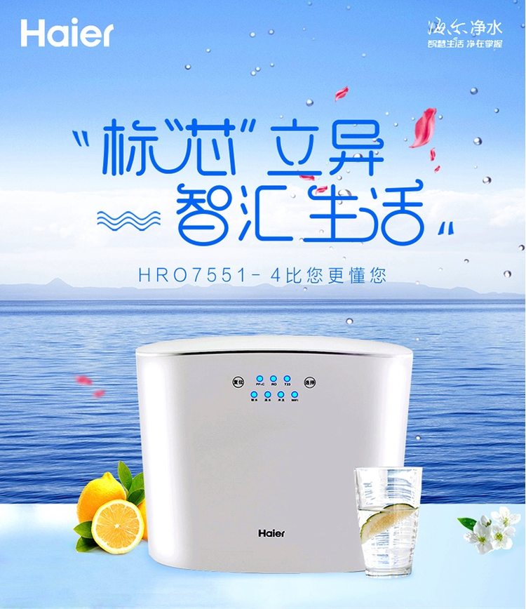 神价格 海尔 双出水 可直饮RO反渗透净水器 美国陶氏RO膜 app智能控制 图3