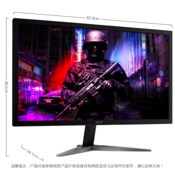 acer 宏碁 暗影骑士 KG281K 28英寸 TN电竞显示器（3840x2160、FreeSync、1ms） 图3