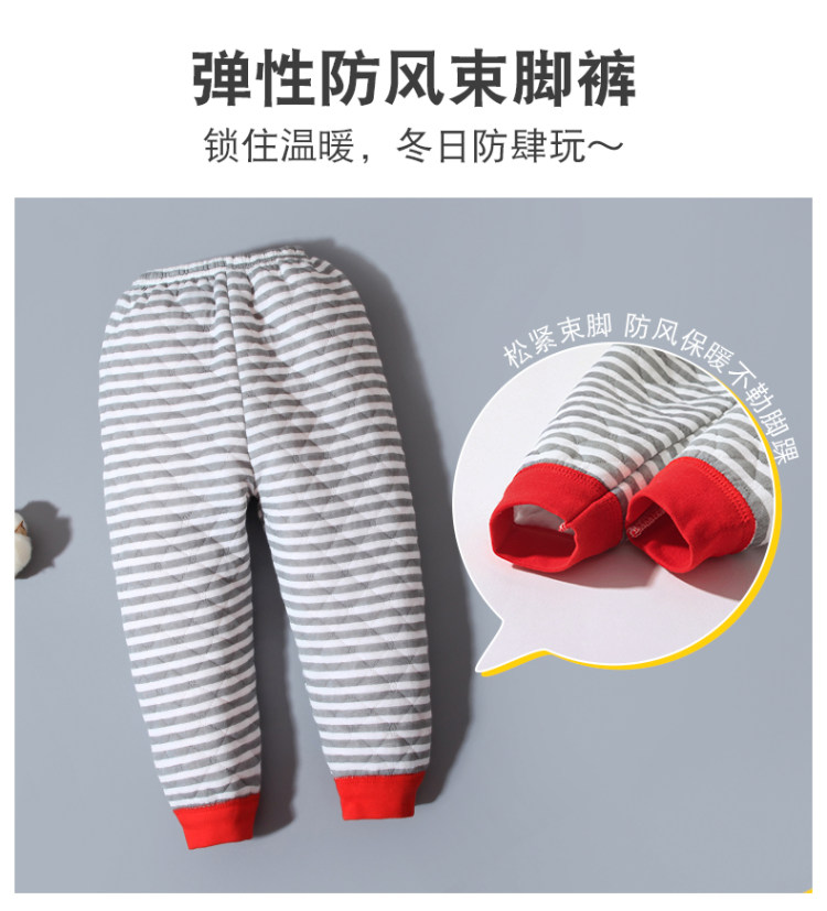 蓝粉象 宝宝保暖衣套装 图3