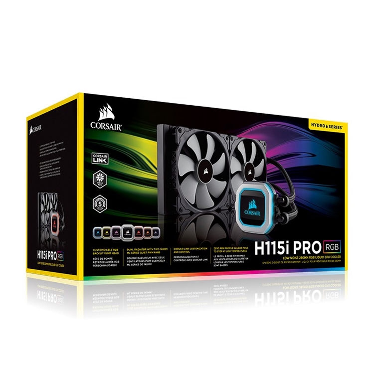 历史低价： CORSAIR 海盗船 H115i PRO RGB一体式水冷散热器 图2