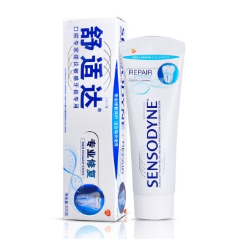SENSODYNE 舒适达 NovaMin 专业修复 抗敏感牙膏 100g *2件 图4