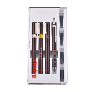 rOtring 红环 专业绘图针管笔+自动铅笔(0.25,0.35,0.5) 图1