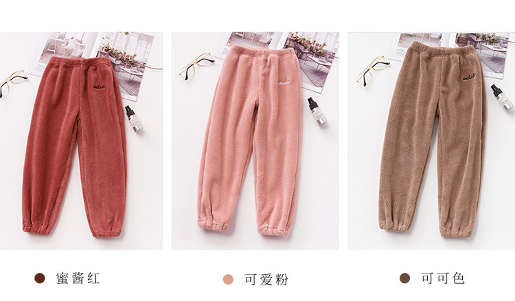 儿童暖暖裤 绒加厚珊瑚绒打男女童裤子 图3