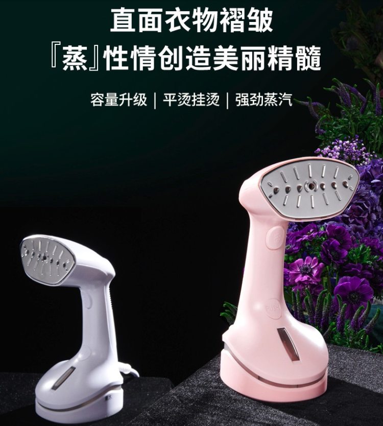 TCL 家用小型手持挂烫机 300ml水箱 1000W 图1