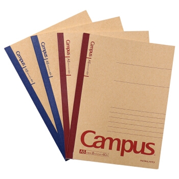 KOKUYO 国誉 Campus 胶装笔记本 A5/40页 4本装 *5件 图1