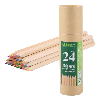 M&G 晨光 AWP34304 原木彩色铅笔 24色/筒 *3件 +凑单品 图1