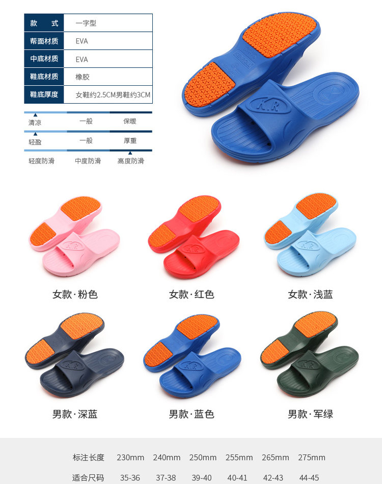 科柔 Kenroll 专利防滑居家拖鞋 适合老人和孕妇 图2
