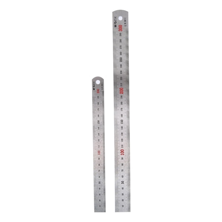 限地区： M&G 晨光 HARL0700 不锈钢直尺 2把装（20cm+30cm） *5件 图1