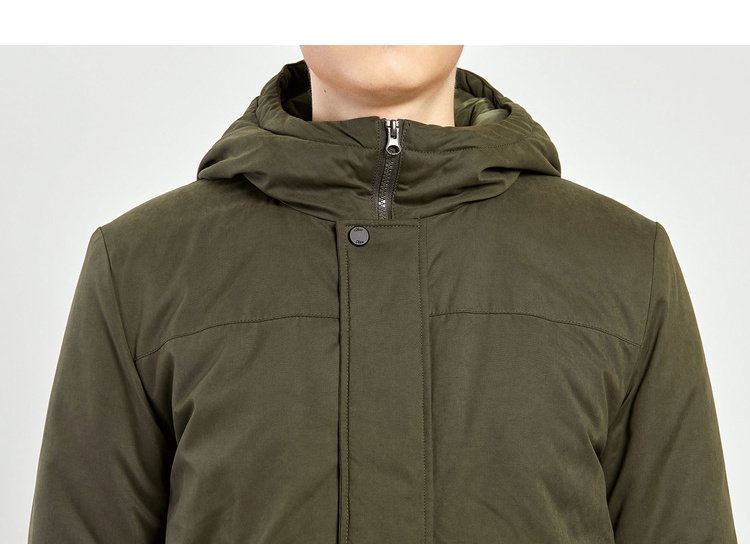 真维斯 加厚工装中长款棉服 图8