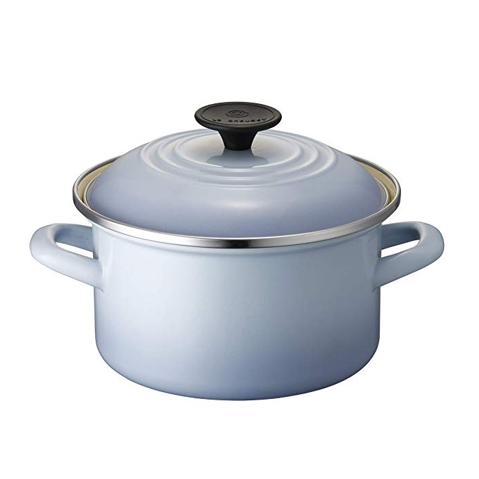 中亚Prime会员： Le Creuset 酷彩 珐琅搪瓷锅 直径18cm 1-2人用 双手柄 带盖 图1