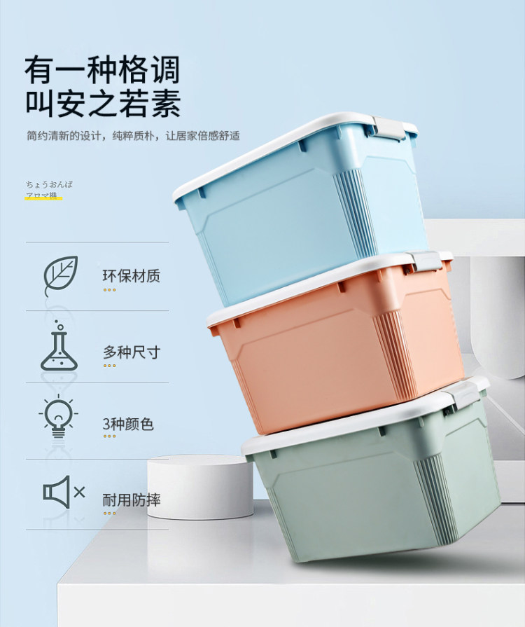 W.Q.T 塑料收纳箱 3个装 图3