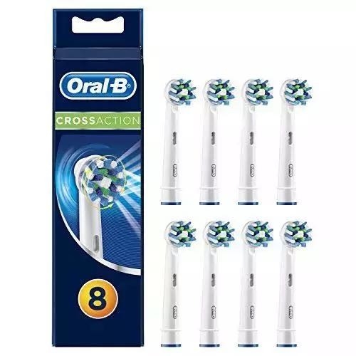 Oral - B 欧乐B crossaction EB50 牙刷头 8只装 图1