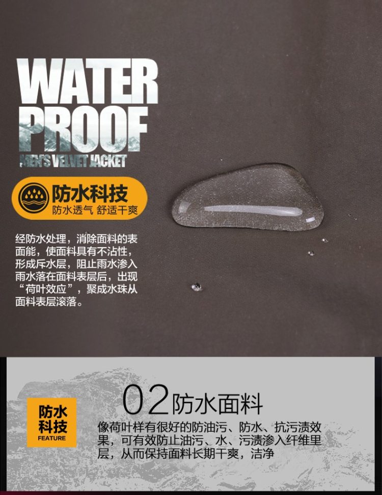 君羽 18秋季款 800蓬179克90%鹅绒 男加厚防水防风羽绒服 可抗-30℃ 图6