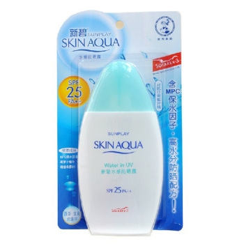 京东PLUS会员： Mentholatum 曼秀雷敦 新碧 水感防晒露 SPF25+ 100ml *3件 图1