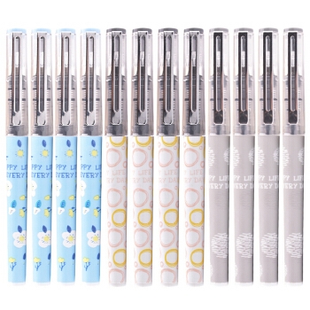 Snowhite 白雪 X881 直液式走珠笔 0.38mm 黑色 12支 *5件 图1