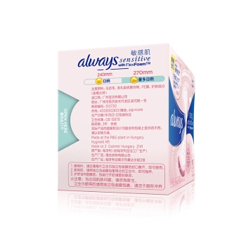 whisper 护舒宝 敏感肌系列 粉色液体卫生巾 270mm 8片 *3件 图4