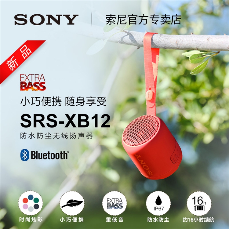 SONY 索尼 SRS-XB12 蓝牙音箱 图1
