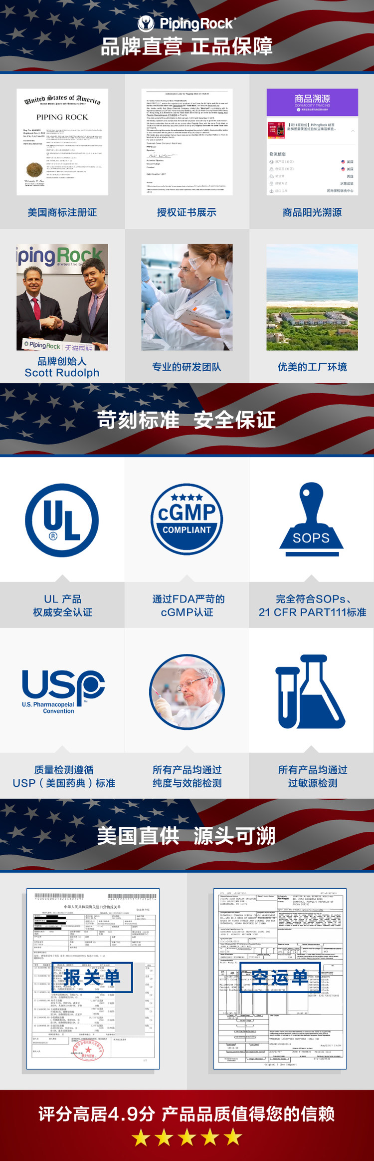 美国 PipingRock 褪黑素 果味咀嚼片 60粒 安神助眠 图1