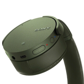 黑五全球购、中亚Prime会员： SONY 索尼 MDR-XB950N1 头戴式降噪耳机 绿色 图3
