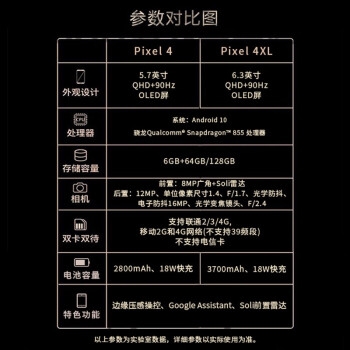 Google 谷歌 Pixel 4 XL 智能手机 6GB 64GB 图2