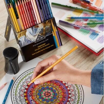 中亚Prime会员： PRISMACOLOR 霹雳马 Premier Verithin 油性彩色铅笔 锐化线条36色装 *3件 图4
