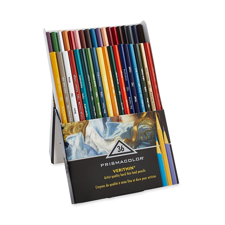 中亚Prime会员： PRISMACOLOR 霹雳马 Premier Verithin 油性彩色铅笔 锐化线条36色装 *3件 图2