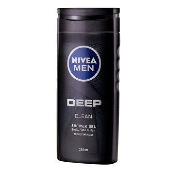 NIVEA 妮维雅 男士深黑DEEP矿泥醒体沐浴露 250ml *2件 图2