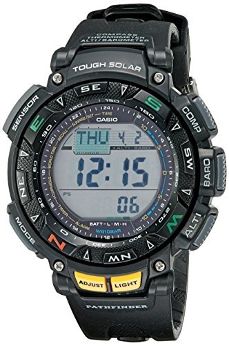 黑五全球购、中亚Prime会员： CASIO 卡西欧 探路者系列 PAG240-1CR 三传感器 多功能登山腕表 图1